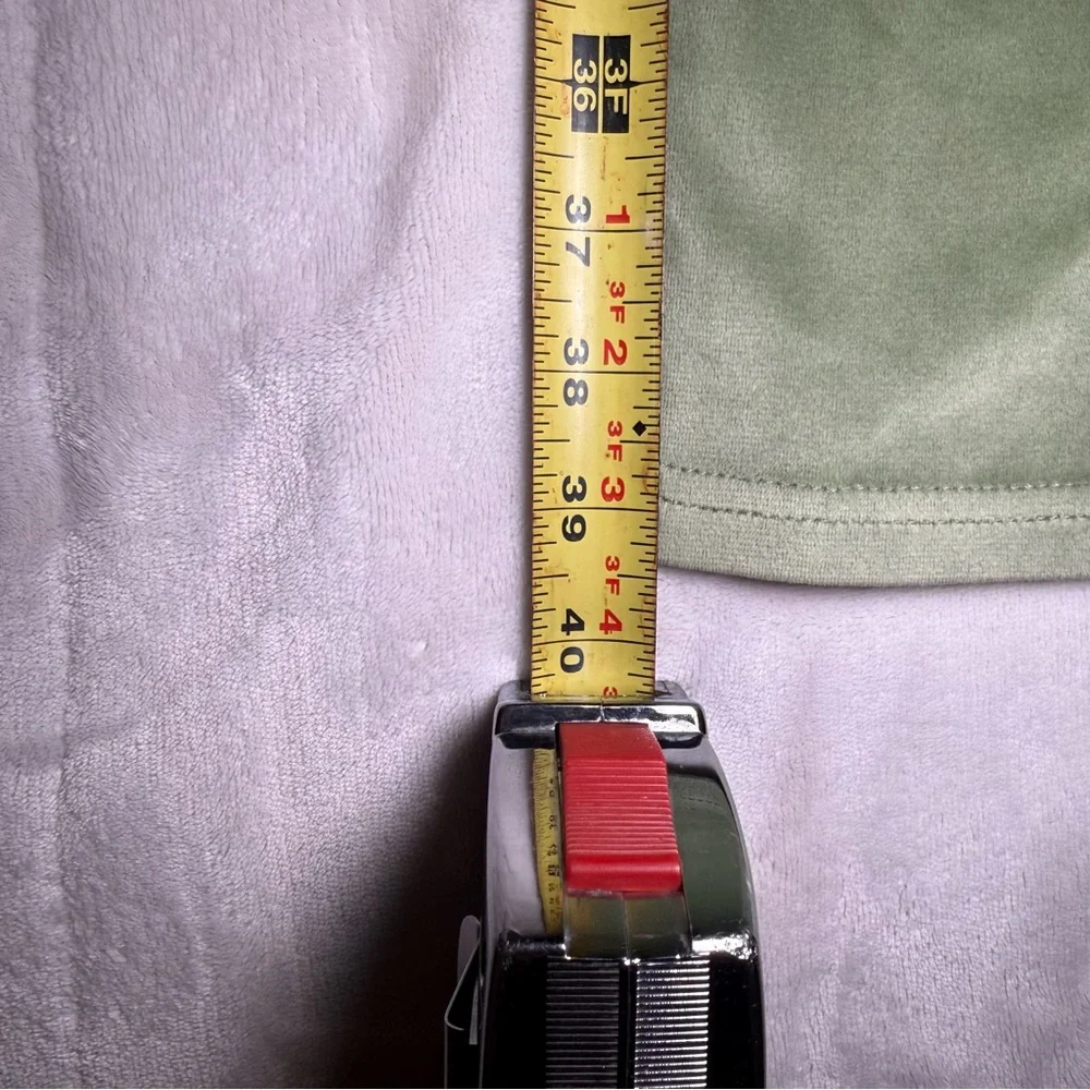 Juicy Couture Green Velour Track Pants Rhinestone‎ Logo Y2K - Picture 8 of 8